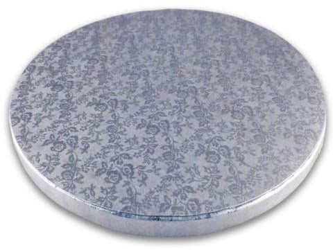 Cake Company Tortenplatte rund 45 cm Ø | Cake Board rund | auch für dicke und mehrstöckige Torten | hochwertige silber Alukaschierung | 10mm dick, 1 Stück