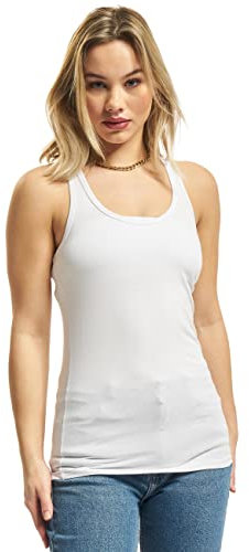 Urban Classics Damen Jersey Tanktop voor Dames Sport Tank Top, Weiß (White 220), M EU