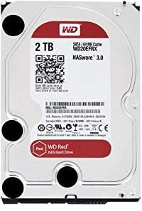 WESTERN DI wd red nas hard drive wd20efrx - hard disk - 2 tb - interno - 3.5 - sata 6gb/s - buffer: 64 mb - per my cloud ex2, ex4