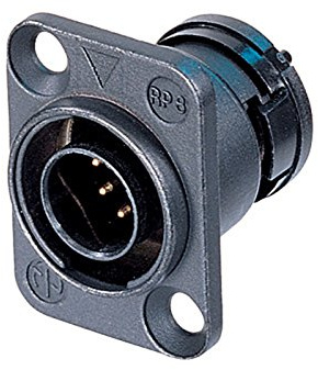 ORP8M Chassis Connector 8-pole, black, neutriCON