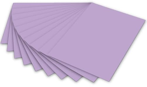 NEU Tonpapier 130 g/qm. 50x70 cm. Lila 10 Bogen