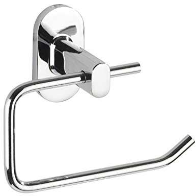 WENKO Power-Loc® Toilettenpapierhalter ohne Deckel Puerto Rico - Befestigen ohne Bohren, Zinkdruckguss, 13.5 x 10.5 x 6.5 cm, Chrom