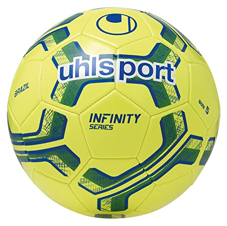 Uhlsport Nation Brasilien Ball Fußball, gelb/Grün/Royal, 5