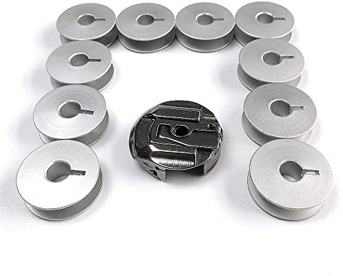 evernice Spulenkapsel + 10 Spulen für Bernina 540,740,750, 840,850, 940, 950#0040777000