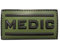 Emblem 3D Rubber Patch Medic Abzeichen Aufnäher grün
