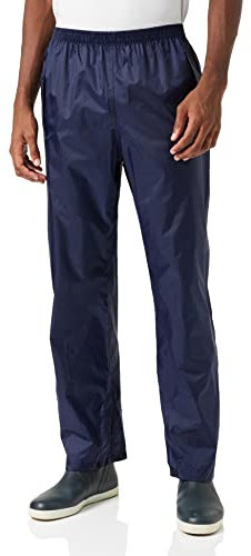 Regatta Herren Professional Pro Packaway Überhose, Wasserdicht, Atmungsaktiv, Winddicht Hose, Navy, S EU