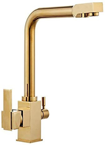YADLCR Grifo Cocina para Osmosis 3 Vías, 360º Giratorio Grifería de Fregadero para Cocina, con 2 palancas Mezclador Grifo Fregadero Grifo F. para Osmosis Inversa (Color : 3)
