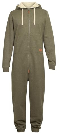 Blend Salinho Herren Jumpsuit Overall Jogginganzug Onesie mit Kapuze, Größe:3XL, Farbe:Ivy Green (77026)