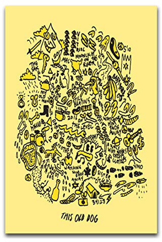 RUIYANMQ Leinwand Drucken Bild Mac Demarco Post Punk Alten Hund Wandkunst Poster Schlafzimmer Wohnzimmer Home Decor Geschenk Geschenk Lq78Tx 40X60Cm Rahmenlos