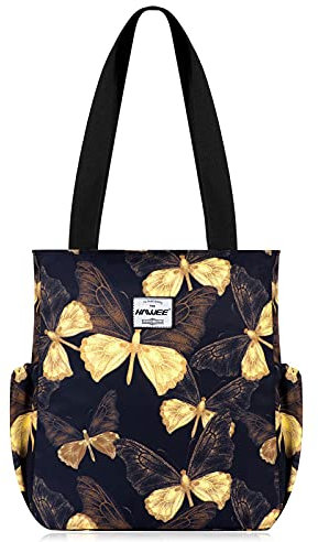 HAWEE Mode Femme Sac à Bandoulière Grande Capacité D'épaule Léger Fourre-Tout avec Zip Loisir Imperméable pour Voyage Travail Ecole Vie Quotidienne Camping Plage