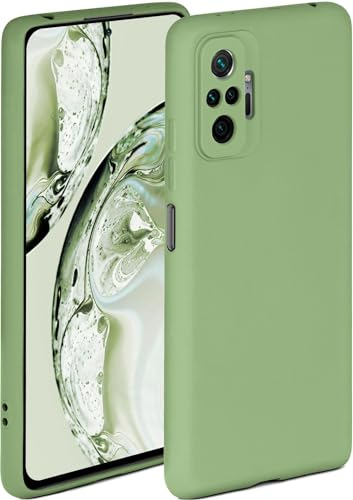 ONEFLOW Soft Case für Redmi Note 10 Pro Hülle aus Silikon mit Kameraschutz, Silikonhülle mit erhöhtem Schutz fürs Display, Backcover Schutzhülle, weiche Handyhülle, Grün