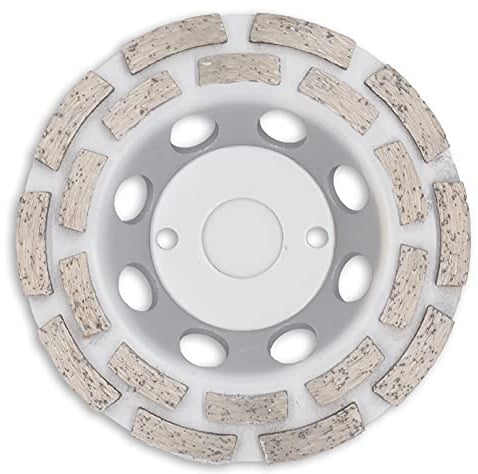 BOXTEC Diamantschleifteller in Premium-Qualität Diamantschleiftopf 22,2 mm doppelreihig für BETON, ESTRICH, MAUERWERK mit hocheffizientem Materialabtrag, Durchmesser:125mm - 5mm - PRO