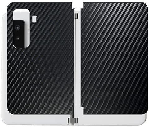 Vaxson 2 Stück Rückseite Schutzfolie, kompatibel mit Microsoft Surface Duo 2, Schwarz Backcover Skin Cover Haut [nicht Displayschutzfolie ]