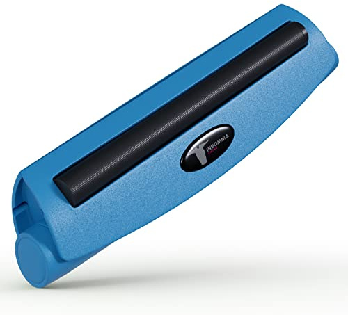 Insomnia Smoke Zigarettendrehmaschine | Tabak Zigarettenrolle Konischev Drehmaschine Zigarettenroller für normale Größe 80 mm oder King-Size-Betten 110 mm Vorrollkegel (King size, Blau)