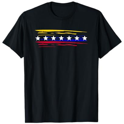 Venezuela 7 estrellas grandes bandera minimalista Camiseta