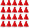 NAVESO Weihnachtsmützen, 20 Stück Nikolausmützen, Weihnachtsmann Mütze Rot, Nikolausmütze für Erwachsene und Kinder, Rot Weihnachtsfeier Hut, Nikolausmützen Hut Unisex, Reissfest für jeden Kopf