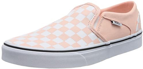Vans Women's Asher Sneaker, Checkerboard Tropical Peach, 4.5 UK