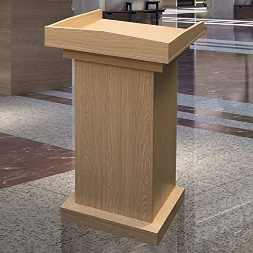 CMYUN Rednerpult Stehpult Bodenstehendes Rednerpult Podium Stand, Naturholz Kanzel Podien für Klassenzimmer Kirche, Schule Familie Hochzeit Rednerpult Tisch 108cm Hoch