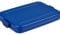 Mepal Brotdose Flat – Brotdose To Go - Lunchbox für 4 Brotscheiben - Meal Prep Box - Brotdose Erwachsene - Essenbox mit Unterteilung - Vivid blue