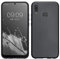 kwmobile Case kompatibel mit Huawei P20 Lite Hülle - Schutzhülle aus Silikon metallisch schimmernd - Handyhülle Metallic Grau