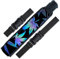 SoJourner Bags Rave Fan Holster - Rave Fan Holder - Rave Festival Zubehör | Handfächerhalter & Oberschenkelholster für Rave Essentials Leaf - Reflektierend