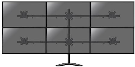 KIMEX 015-1156 Supporto da scrivania per 6 Monitor PC 17-32