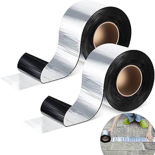 Frienda 2 Rollen blinkendes Klebeband, wasserdicht, 10,2 cm x 9,1 m, selbstklebendes Dachband für Dachfenster, Türen, Paneele Reparatur