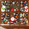 GEEKEO Pegatinas Navidad Ventanas Cristal Reutilizable para Decoracion Navidad, PVC Doble Lado Adhesivos Navidad Ventana Gel Vinilos Ventana Navidad para Invierno Casa Escaparates Adornos Navidad