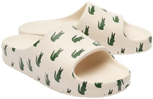 Lacoste-WOMEN SLIDES & SANDALS-46CFA0035, OFF WHT/DK GRN, 42 EU