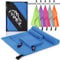 Pameil Mikrofaser Handtuch 3er Set - 160x80cm Groß Badetuch +2 Stück 80x40cm Klein Handtuch - Microfaser Handtücher für Backpacker, Reisehandtuch Schnelltrocknend Perfekte für Fitness (Blau)
