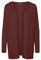 VERO MODA Damen VMDOFFY LS Open Hood Cardigan GA NO 10235948, Fired Brick/Melange, M