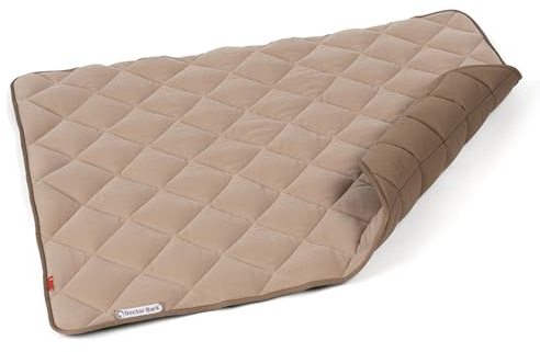 Doctor Bark Hundedecke Fleece Wendedecke - Flauschige, robuste Hundematte für größere Hunde - Liegedecke, waschbar bis 95°C (Goldbraun, L - 100x80 cm)