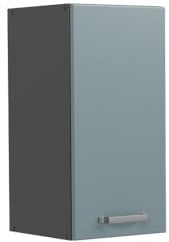 Vicco pensile da cucina R-line, Grigio-blu/Antracite, 30 cm