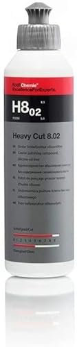 Koch Chemie Heavy Cut 8.02 Car Polishing Compound - Silicone Free Buffing & Polishing Cutting Compound for Scratch Repair, Removes Paint Defects & Oxidation, Restore Shine - 250ml