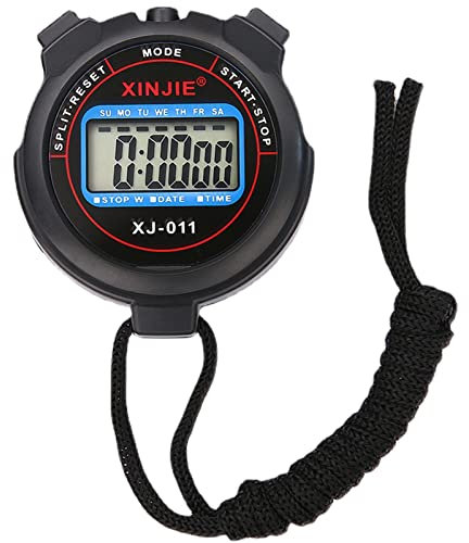 Chronomètre numérique – Chronomètre de Sport numérique Portable | Chronomètre électronique étanche à Grand écran | Compte à rebours précis pour la Natation | Chronomètre de Rappel Professionnel