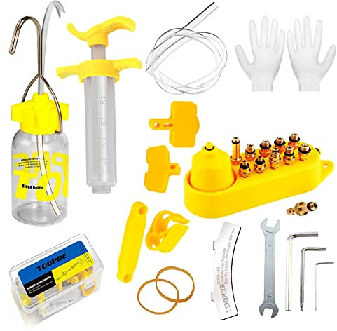 yuentoen Hydraulische Scheibenbremsen Entlüftung Kit für Shimano,Magura,Tektro, Fahrrad Fluid Hydraulische Scheibenbremse Entlüftungsset Kit, Fahrrad Bremsen Entlüftungskit