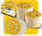 100PCS 125mm 8 Hole Sanding Discs Sandpaper, 400 Grit, Premium Gold Round Hook and Loop for Random Orbital Sander - Ideal for Wood, Metal, Automotive