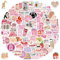 200 Stück Book Stickers for Kindle, Smutty Bookish Aufkleber, Rosa ästhetische Bücher Lesen wasserfeste Vinyl Graffiti Aufkleber für Laptop Gitarre Skateboard, Adults