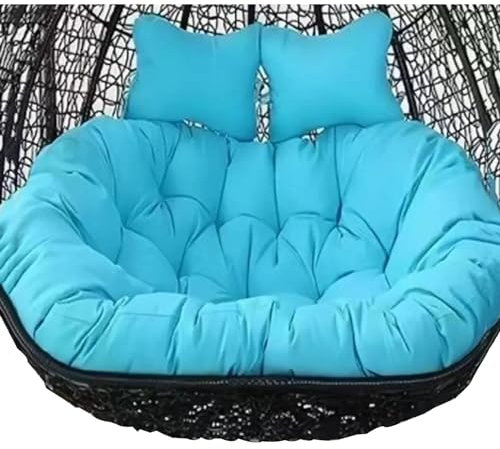 Hängesessel für 2 Personen, für 2 Personen, Eierstuhl-Schaukelkissen mit Hängematte, Ersatzteil, Himmelblau, 150 x 110 cm