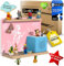 DUAPLAN® Kinder-Regal für Toniebox & bis zu 40 Figuren – Meerjungfrau Rosa, Magnetisch, Plastikfrei, Zum Hinstellen oder An der Wand, Stabil, Platzsparend, Perfekt für kleine Meerjungfrauen-Fans