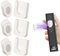 ORGYAML 3 Pcs Soporte Mando a Distancia, Soporte de Control Remoto Magnétic, Organizador Mandos TV, Soporte de Control Remoto Montado en La Pared