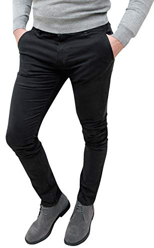 Evoga Pantaloni Casual Uomo Invernali Slim Fit Eleganti Chinos