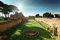 Acryl-Bild 50 x 30 cm: Ruinen des Stadions Domitanus auf dem Palatin in Rom, Italien (13381321)
