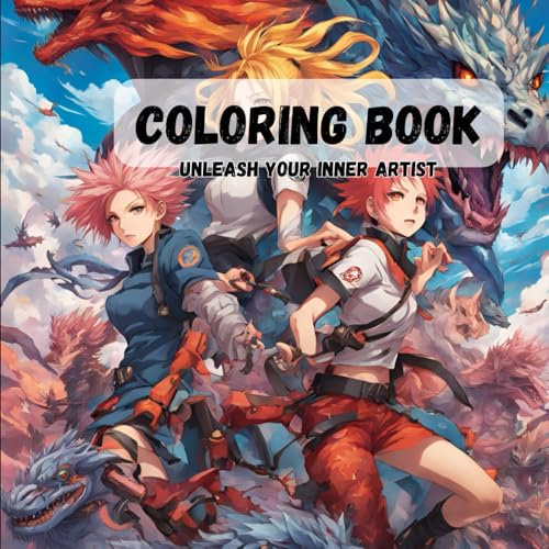 Anime: Adult coloring book, Color your waifu, release your inner artist: Find Your Zen. Color Your Way.