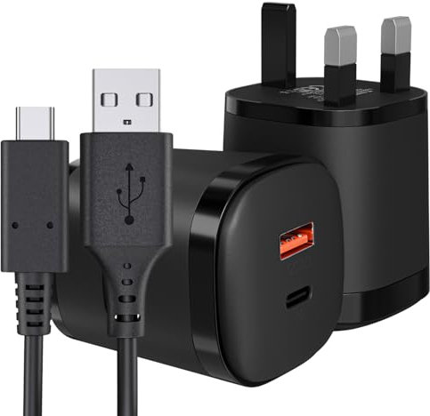 20W Samsung Phone Fast Charger, Samsung USB C Plug and Cable USBA to Type C 1M for Samsung Galaxy Charging S24/S23 Ultra/S22/S21/S20 FE/A54/A53/A55/A34/A33/A32/A52S/A16/A14/A15/A35/A05S/A13/A12/A20E
