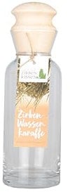 Zirben Wasser-Karaffe mit Holzdeckel Blume des Lebens 1 Liter