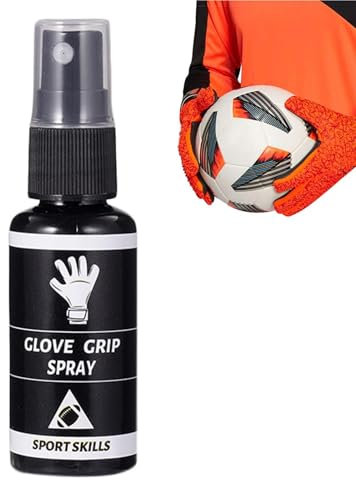 Grip-Spray für Handschuhe, 30 ml, Torwarthandschuhe, Griffspray, tragbare Handschuhe, Stickyspray, Torwart-Tackifier für Fußballhandschuhe, Griffverstärkung, Fußballzubehör