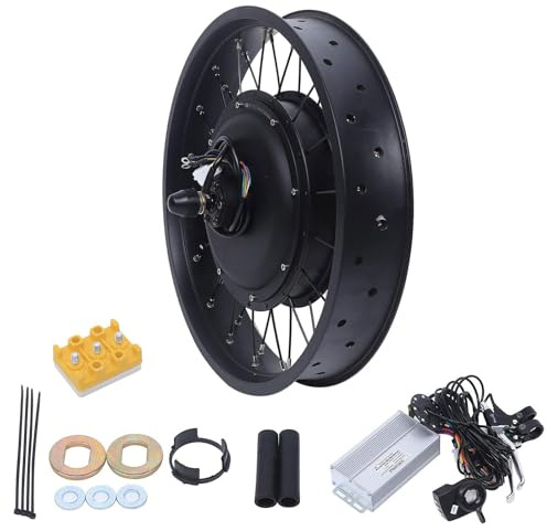 ACROSSPART 20 Inch Electric Bike Conversion Kit, 48V 1000W E-Bike Conversion Kit with Controller, Low Noise Rear Wheel Electric Bicycle Motor Conversion Set, IP52 Waterproof