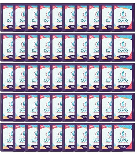 Official Women Euro EM 2025 Sticker Collection | 50 Stickertüten mit je 6 Sticker | NEU & OVP