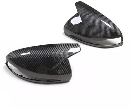 Ojklv Auto Spiegelkappen Kompatibel für Mercedes-Benz CLS Class W257 2018-2020, Tür Spiegelkappen Abdeckungen Seitenspiegel, Rückspiegelgehäuse, Rückspiegelkappe Ersatz,B/Carbon Fiber